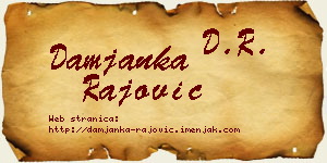 Damjanka Rajović vizit kartica